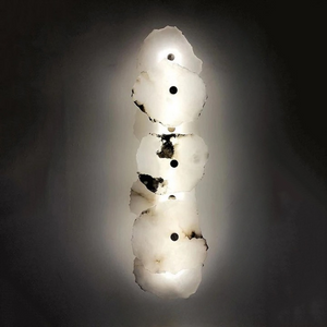 Minimalist Marble Wall Sconce – Warm Ambient Lighting for Hallways and Living Spaces