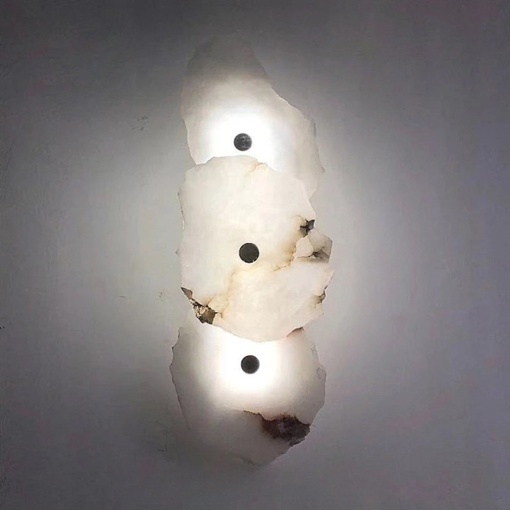Minimalist Marble Wall Sconce – Warm Ambient Lighting for Hallways and Living Spaces