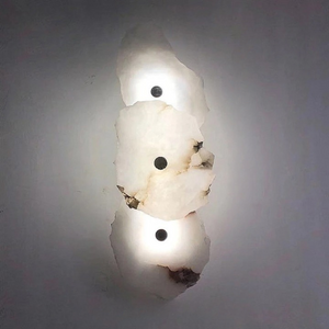 Minimalist Marble Wall Sconce – Warm Ambient Lighting for Hallways and Living Spaces