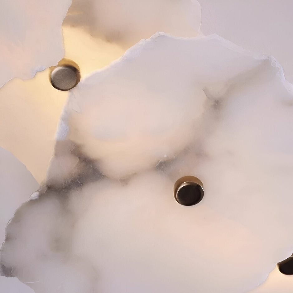 Minimalist Marble Wall Sconce – Warm Ambient Lighting for Hallways and Living Spaces