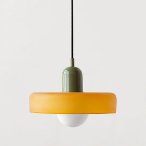 Pendant Light in Colored Glass