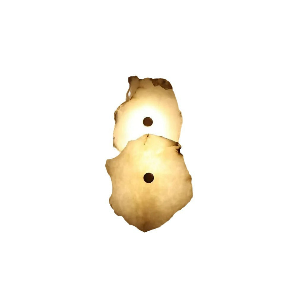 Minimalist Marble Wall Sconce – Warm Ambient Lighting for Hallways and Living Spaces