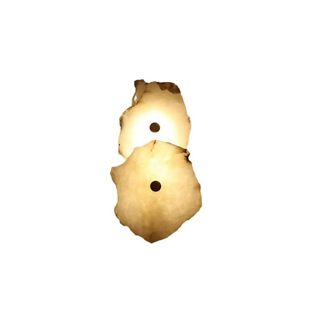 Minimalist Marble Wall Sconce – Warm Ambient Lighting for Hallways and Living Spaces