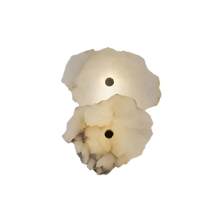 Minimalist Marble Wall Sconce – Warm Ambient Lighting for Hallways and Living Spaces