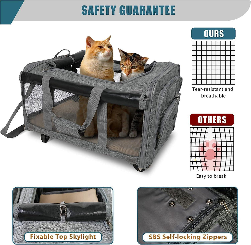 Cat Pet Carrier with Breathable Mesh - MOSKBITE