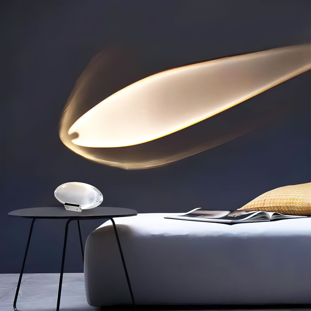 Oval Glass Table Lamp – Modern Decorative Accent Light for Home