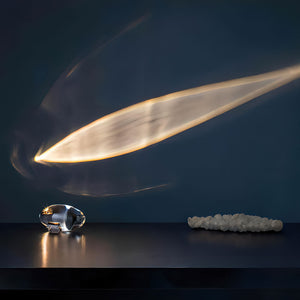 Oval Glass Table Lamp – Modern Decorative Accent Light for Home