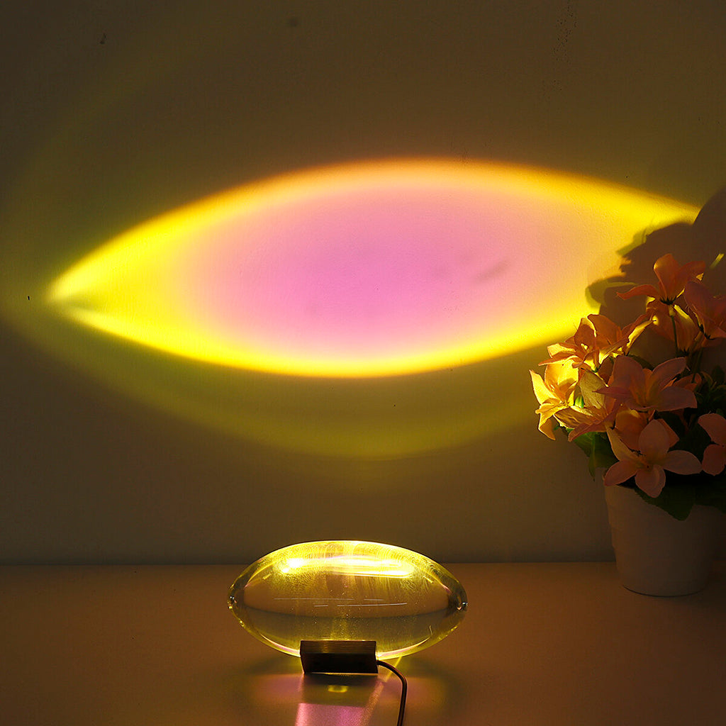 Oval Glass Table Lamp – Modern Decorative Accent Light for Home