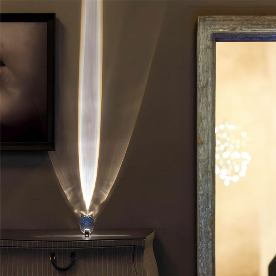 Oval Glass Table Lamp – Modern Decorative Accent Light for Home