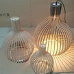 Wooden Pendant Light, Ø35cm Ø45cm Ø55cm