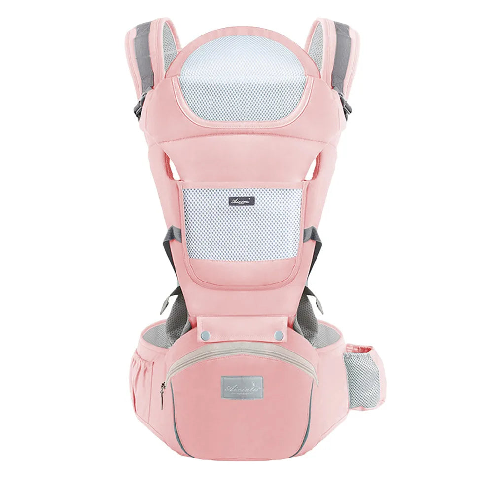Baby Carrier for Newborns to Toddlers – Hip Seat, Adjustable & Breathable Design - MOSKBITE