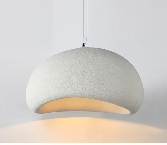 White pendant light on a plain background with 'B - White' text.