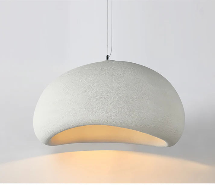 White pendant light on a plain background with 'B - White' text.