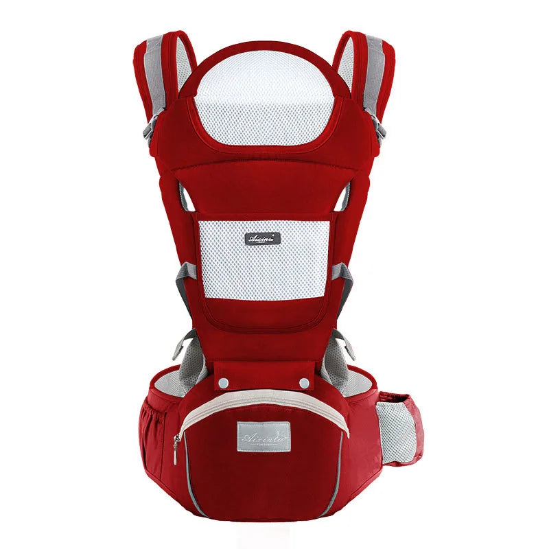Baby Carrier for Newborns to Toddlers – Hip Seat, Adjustable & Breathable Design - MOSKBITE