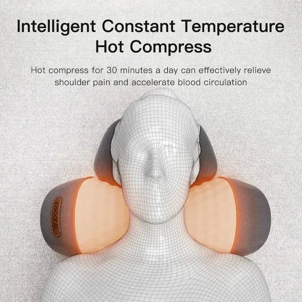 Neck Massager Cervical Memory Foam Pillow back massager - MOSKBITE