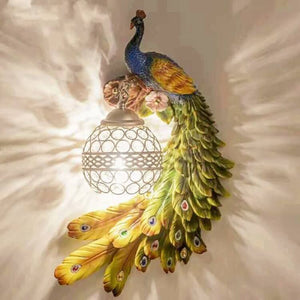 Luxury Peacock Wall Sconce – Elegant Handcrafted Wall Lighting