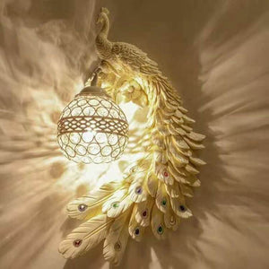 Luxury Peacock Wall Sconce – Elegant Handcrafted Wall Lighting
