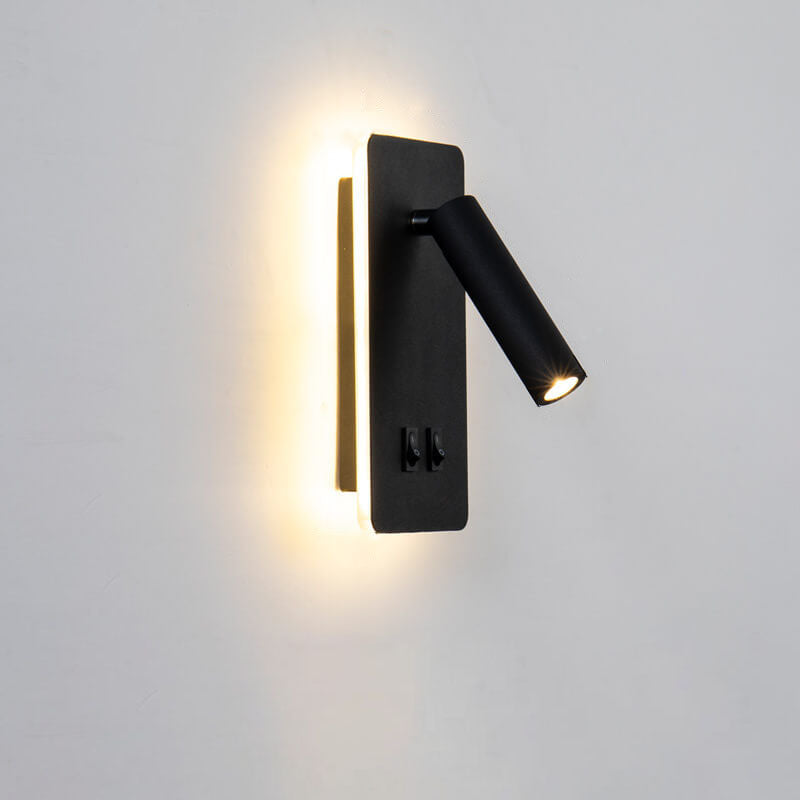 Rotatable Metal Wall Light – Dual Control Reading Sconce for Bedrooms