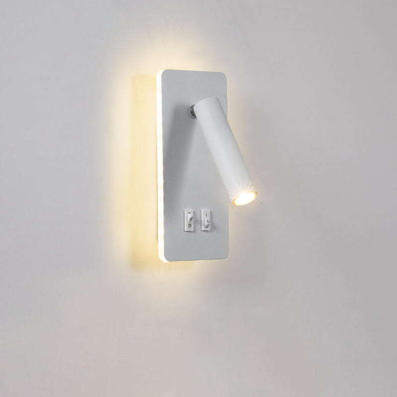 Rotatable Metal Wall Light – Dual Control Reading Sconce for Bedrooms