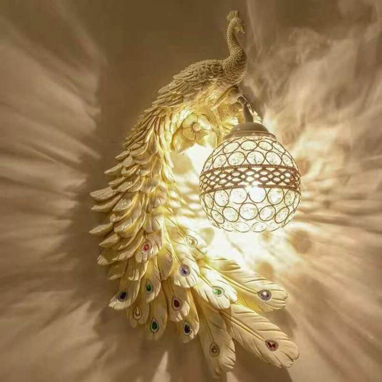 Luxury Peacock Wall Sconce – Elegant Handcrafted Wall Lighting