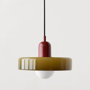 Pendant Light in Colored Glass