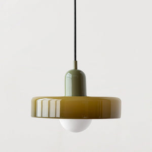 Pendant Light in Colored Glass