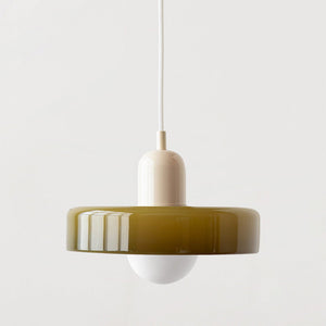 Pendant Light in Colored Glass