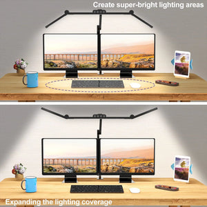 Adjustable LED Desk Lamp with Clamp