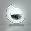 Crescent 3D Quicksand Art Lamp – Rotating Dynamic Sand Landscape Night Light