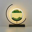 Crescent 3D Quicksand Art Lamp – Rotating Dynamic Sand Landscape Night Light