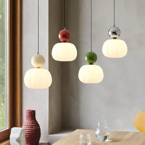 Pendant Light Cream Art Deco Pendant Light