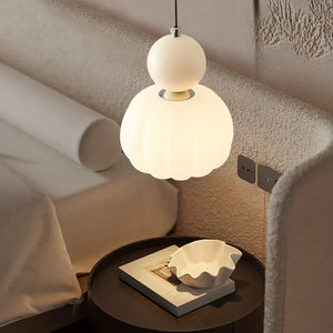 Pendant Light Cream Art Deco Pendant Light