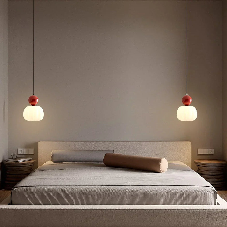 Pendant Light Cream Art Deco Pendant Light