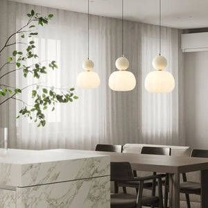Pendant Light Cream Art Deco Pendant Light