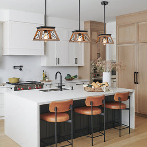 Pendant Lighting Single Light Square Rustic