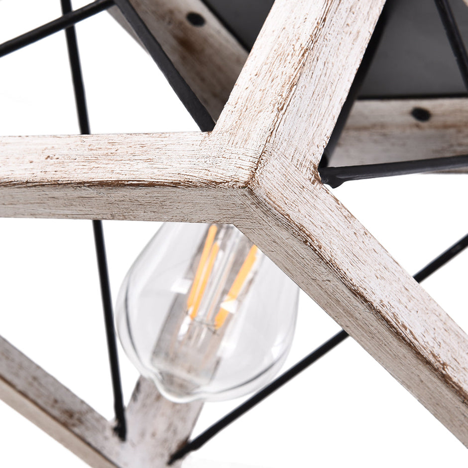 Pendant Lighting Single Light Square Rustic