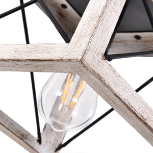Pendant Lighting Single Light Square Rustic