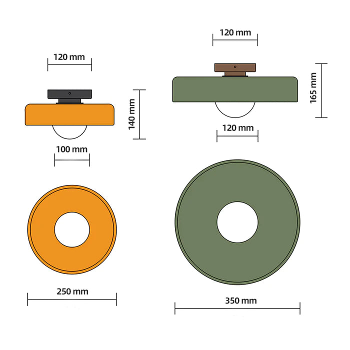 Modern round Ceiling Light