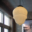 Vintage White Milk Glass Pendant Light