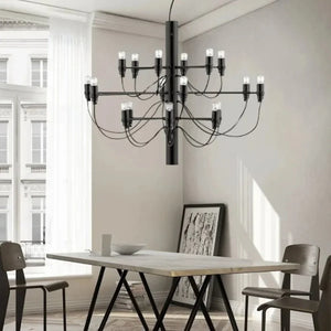 Modern Multi-Light Chandelier – Contemporary Ceiling Fixture for Large Spaces