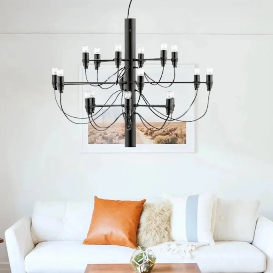Modern Multi-Light Chandelier – Contemporary Ceiling Fixture for Large Spaces
