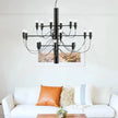 Modern Multi-Light Chandelier – Contemporary Ceiling Fixture for Large Spaces