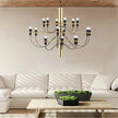 Modern Multi-Light Chandelier – Contemporary Ceiling Fixture for Large Spaces