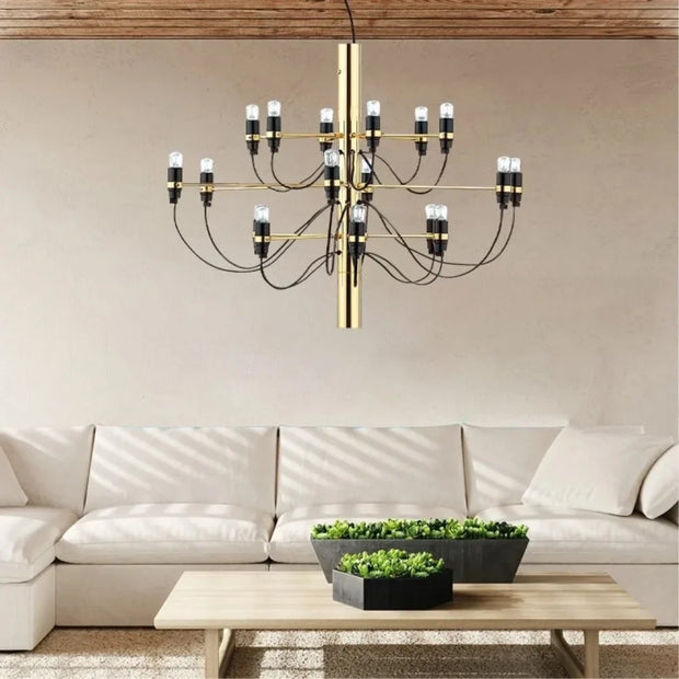 Modern Multi-Light Chandelier – Contemporary Ceiling Fixture for Large Spaces