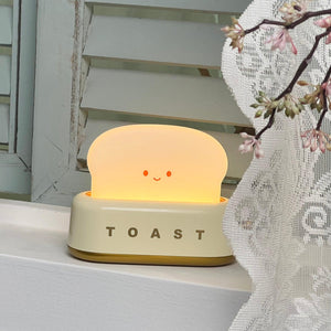 Cute Toaster Night Light – Adjustable LED Bedside Lamp for Bedroom, Dorm & Office Décor