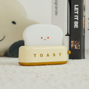 Cute Toaster Night Light – Adjustable LED Bedside Lamp for Bedroom, Dorm & Office Décor