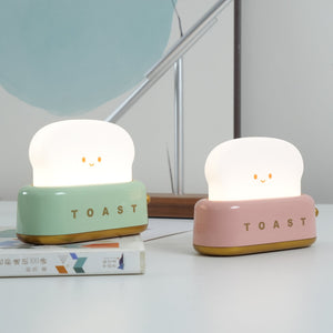 Cute Toaster Night Light – Adjustable LED Bedside Lamp for Bedroom, Dorm & Office Décor