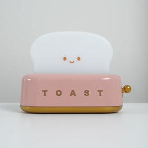 Cute Toaster Night Light – Adjustable LED Bedside Lamp for Bedroom, Dorm & Office Décor