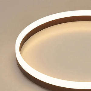 Black Minimalist Round Ceiling Light for Bedroom - MOSKBITE