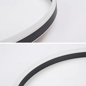 Black Minimalist Round Ceiling Light for Bedroom - MOSKBITE